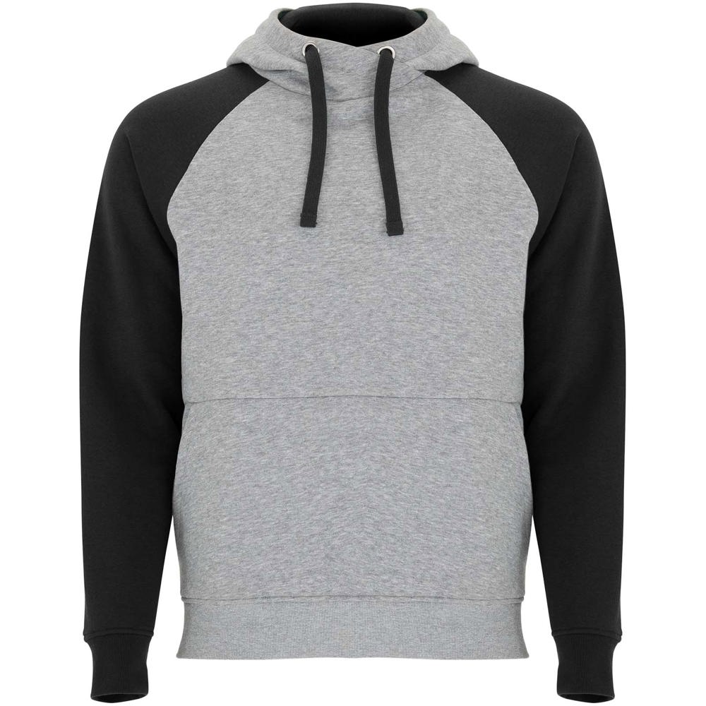Badet 280 g/m² zweifarbiger Kapuzenpullover Unisex - heather grau, schwarz