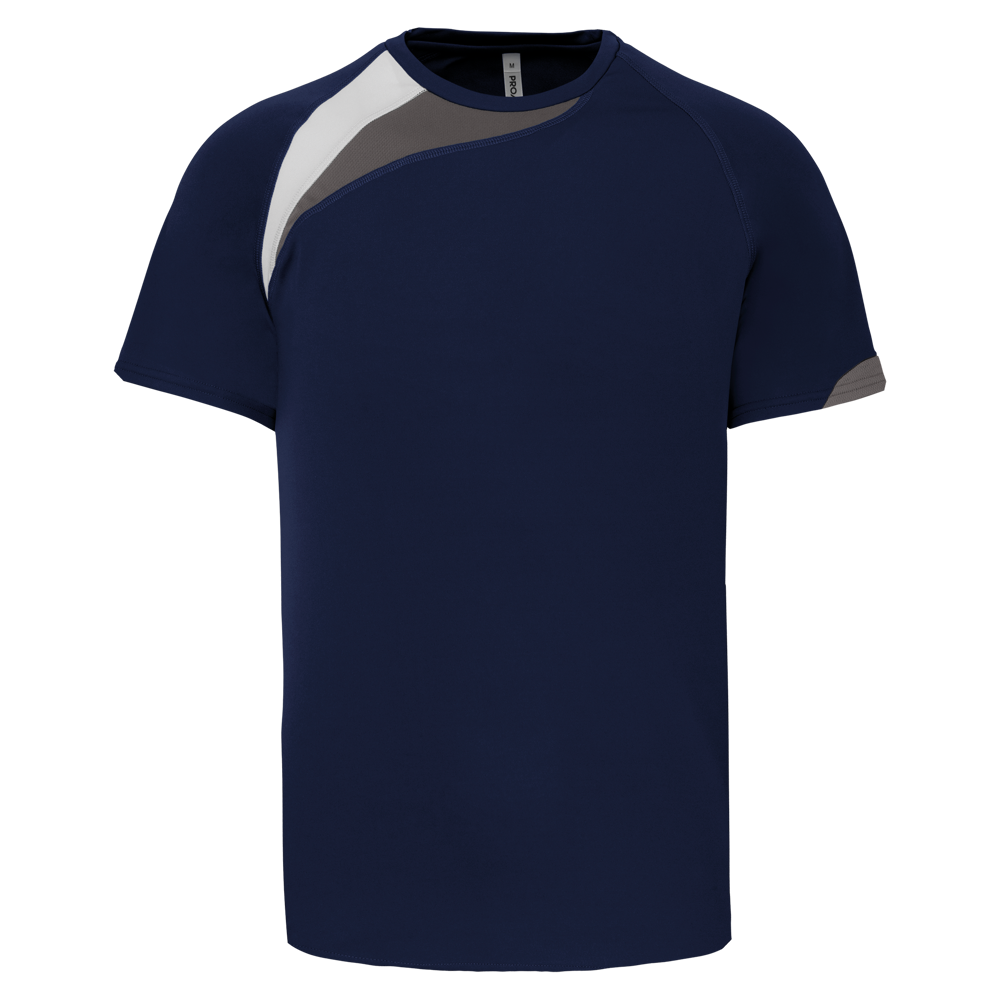 PA436 - Kurzarm-Trikot für Erwachsene - Sporty navy/White/Storm grey