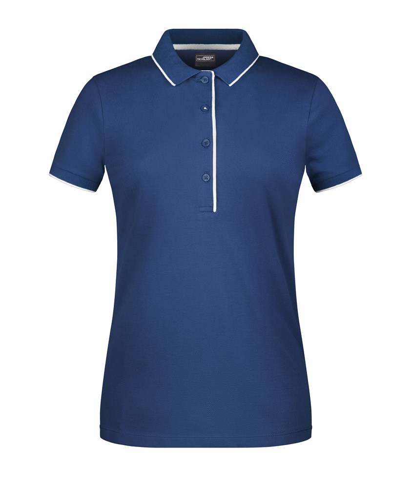 Ladies' Polo Stripe - Navy/white (ca. Pantone 296C
white)