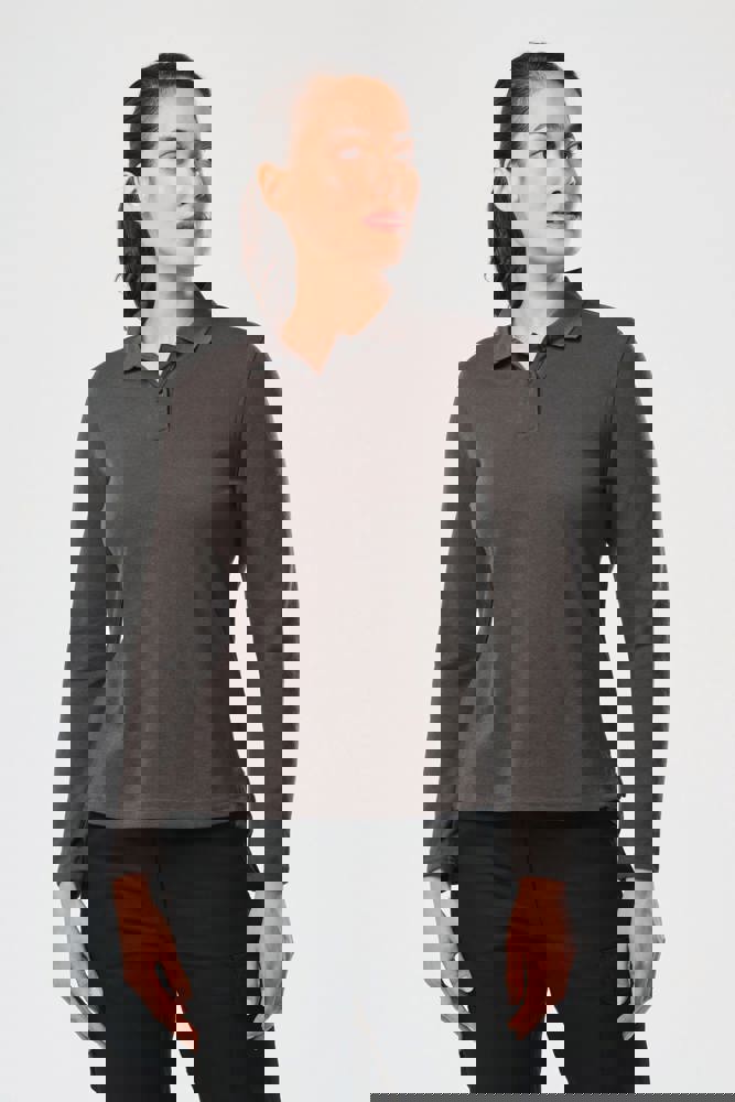 WK277C - Langarm-Polohemd für Damen