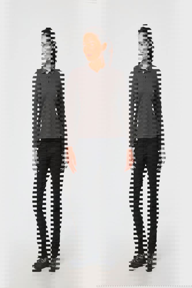 WK277C - Langarm-Polohemd für Damen