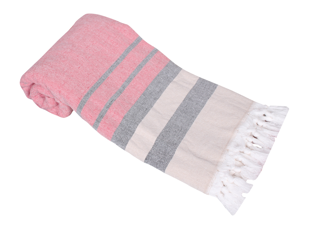 ARTG Hamamzz® ALICANTE Rot/Schwarz/Sand
