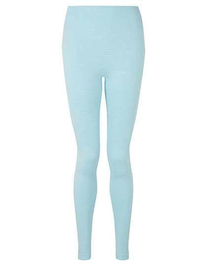 TriDri® - Women´s Recycled Seamless ´3D Fit´ Multi-Sport Flex Leggings - Sky Blue Melange