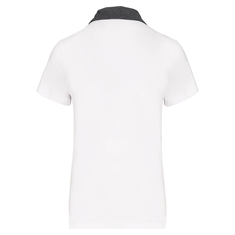 K261 - Zweifarbiges Jersey-Polohemd für Damen