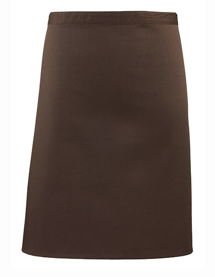 Premier Workwear - Colours Collection Mid Length Apron - Brown (ca. Pantone 476C)
