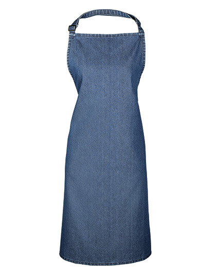 Premier Workwear - Colours Collection Bib Apron - Indigo Denim (ca. Pantone 2767C)