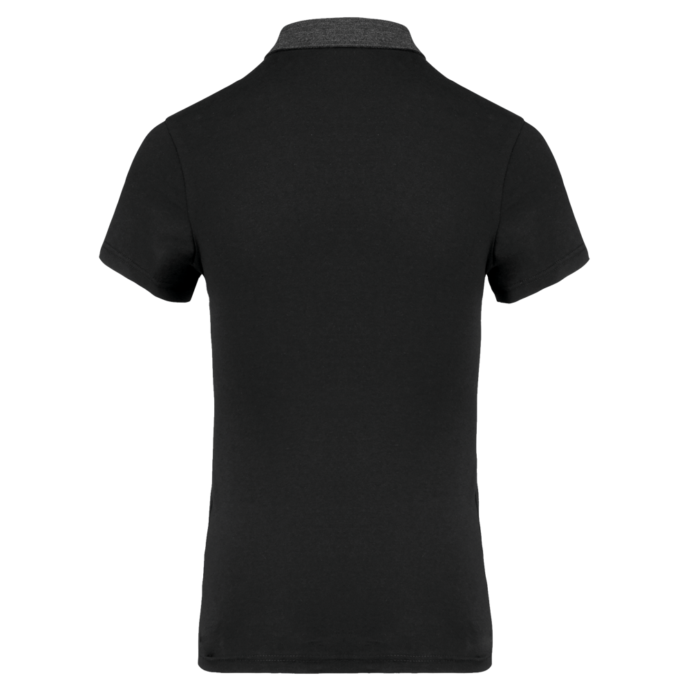 K261 - Zweifarbiges Jersey-Polohemd für Damen