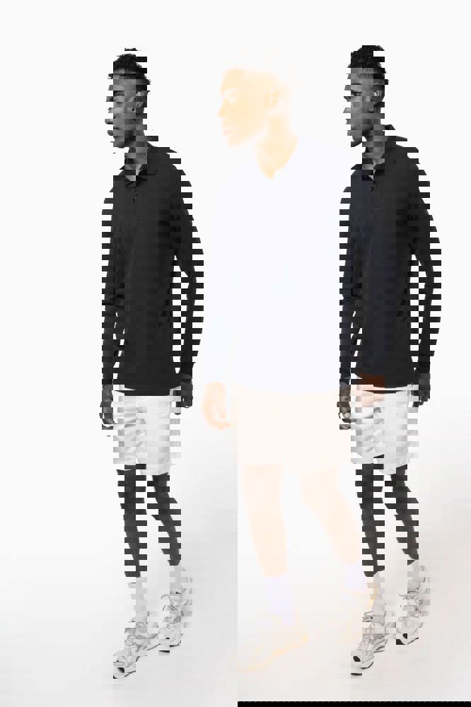 K2027C - Herren Piqué-Polohemd lange Ärmel Bio-180