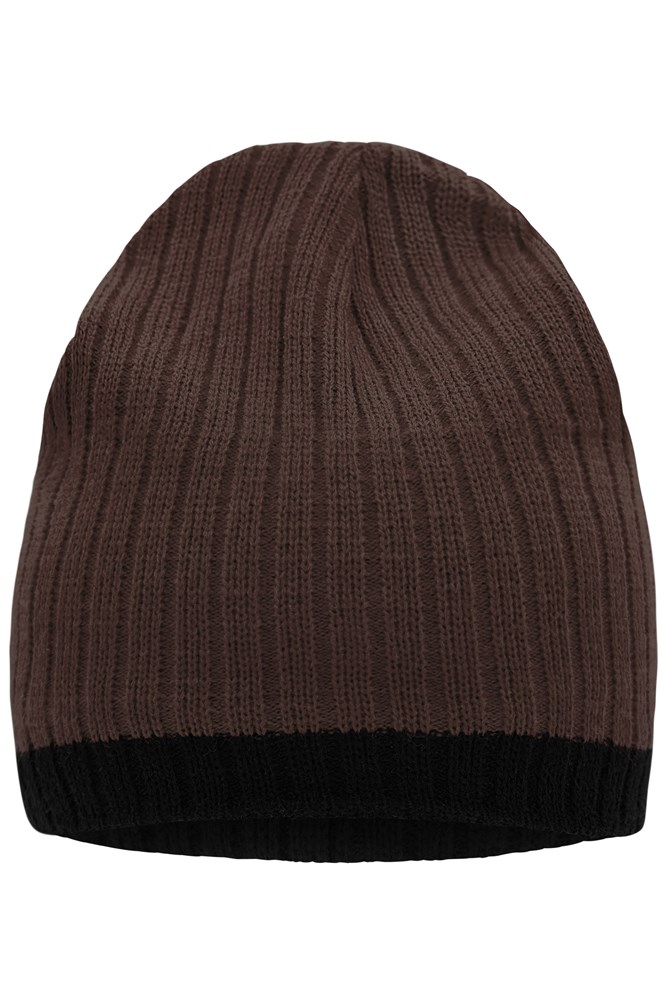 Knitted Hat - Coffee/black (ca. Pantone 7519C
blackC)