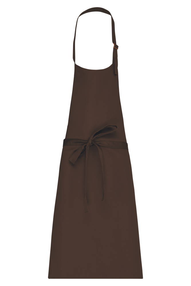 K895 - Baumwollschürze ohne Tasche - Chocolate