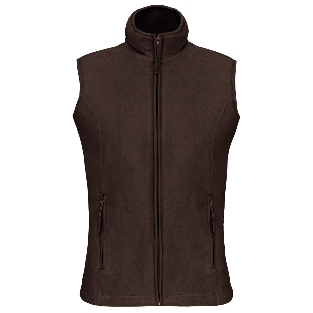 - Mikrofleece-Bodywarmer für Damen - Chocolate