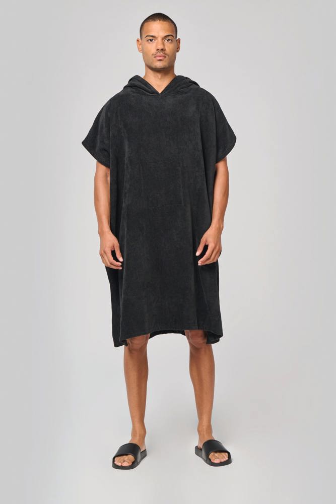 PA581 - Unisex-Frottee-Poncho mit Kapuze