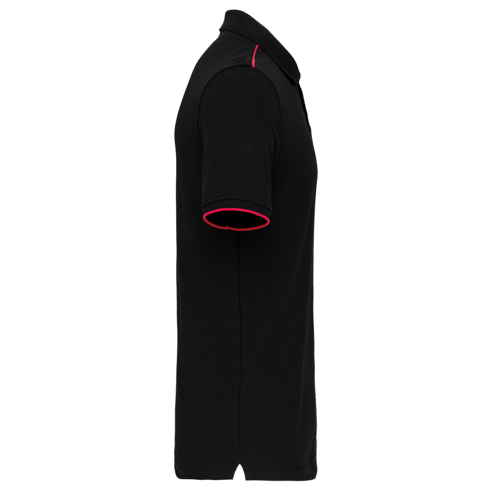 WK270X - Polo Day To Day mit kontrastfarbenen, kurzen Ärmeln