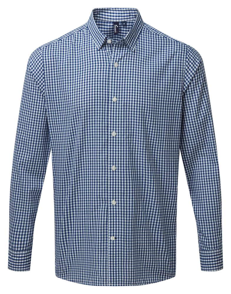 PR252 - Hemd mit großen Vichy-Karos - Navy / White