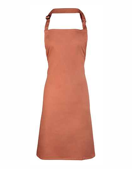 Premier Workwear - Colours Collection Bib Apron - Chestnut (ca. Pantone 7525C)