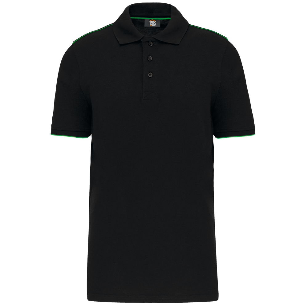 WK270 - Polo Day To Day mit kontrastfarbenen, kurzen Ärmeln