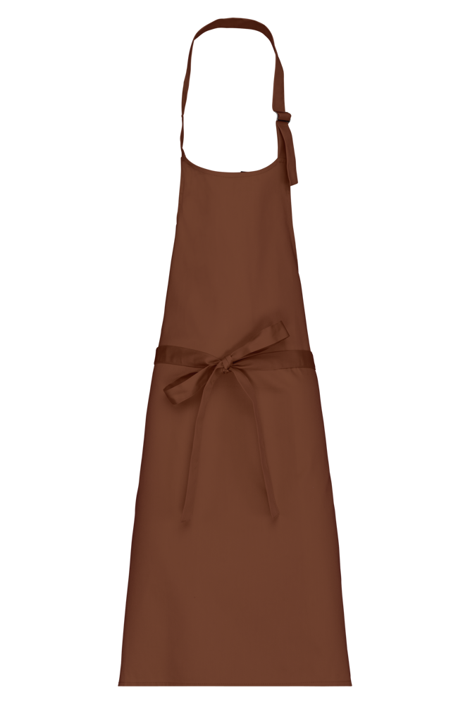 K895 - Baumwollschürze ohne Tasche - Cacao