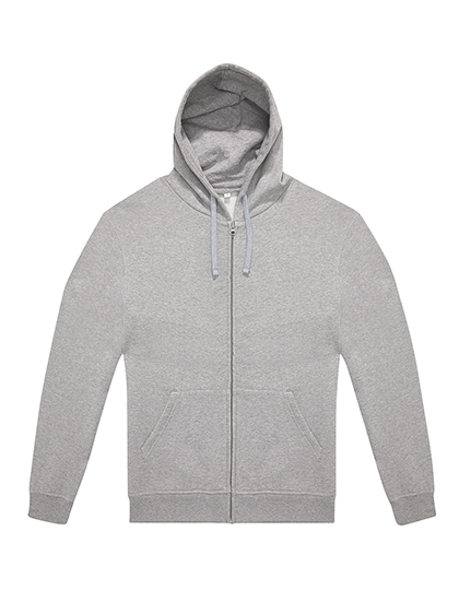 B&C BE INSPIRED - ID.334 Zip Hood - Sport Grey (Heather)