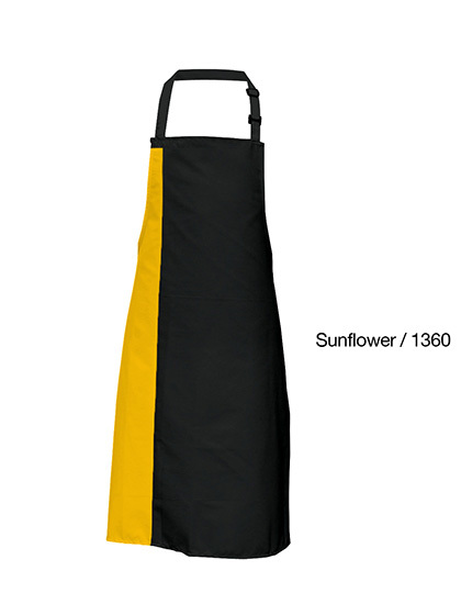 Link Kitchen Wear - Duo Apron - Black, Sunflower (ca. Pantone 136c)