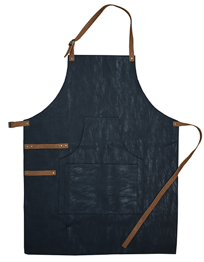 L-merch - Schürze PU - Dark Grey, Brown