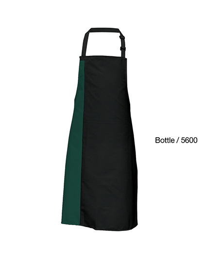 Link Kitchen Wear - Duo Apron - Black, Bottle Green (ca. Pantone 560)