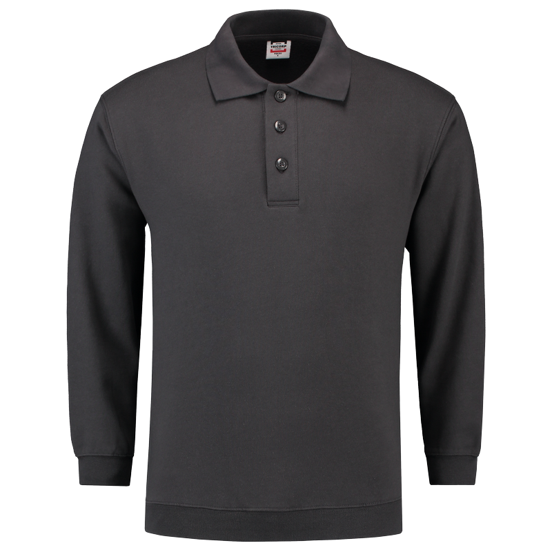 TRICORP Sweatshirt Polokragen und Bund - Darkgrey