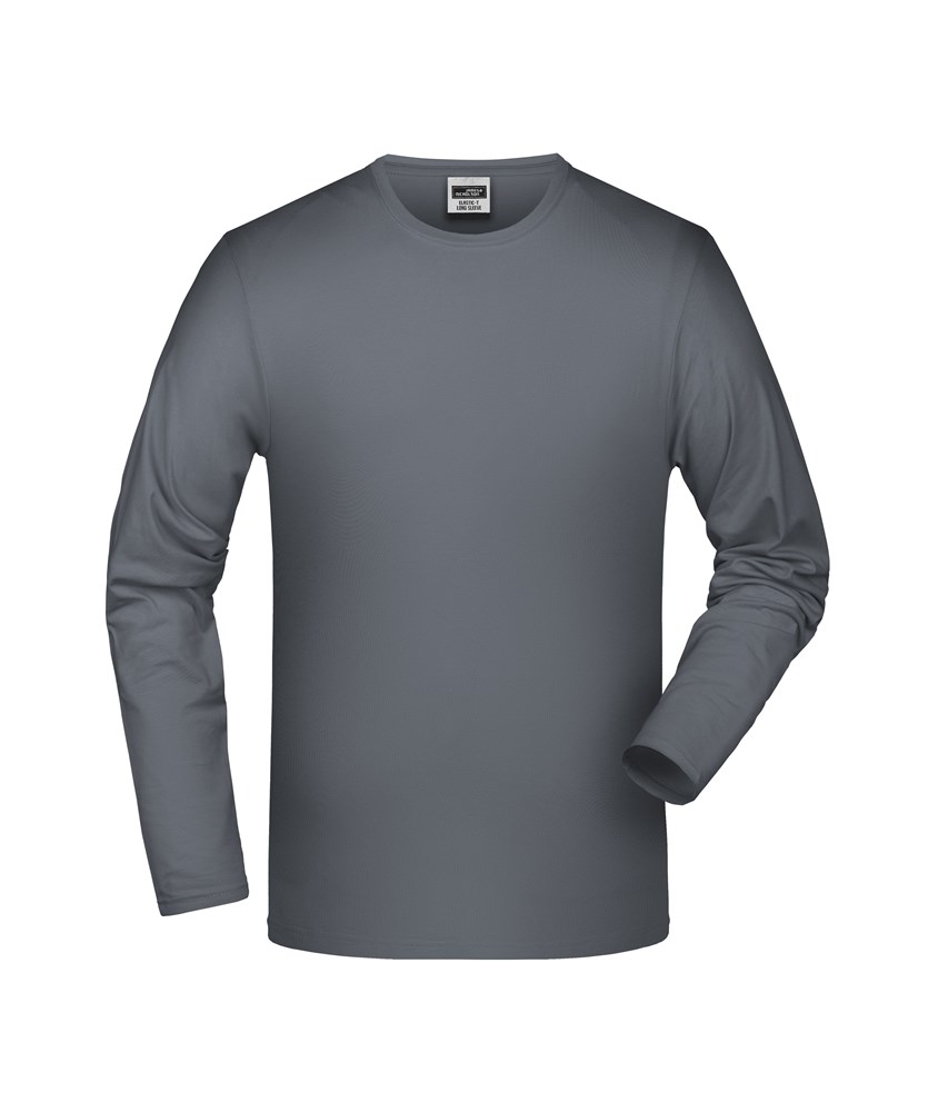 Elastic-T Long-Sleeved - Mid-grey (ca. Pantone CoolGray8C)