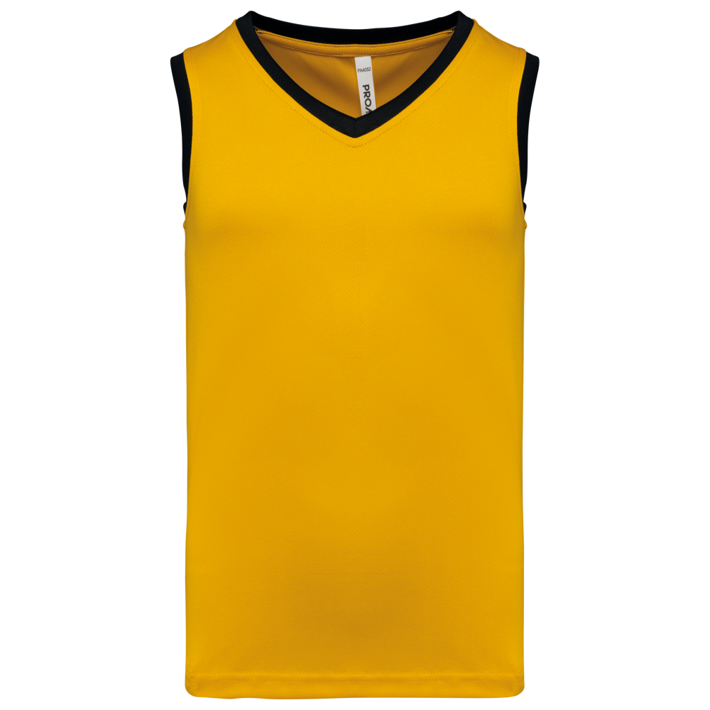 PA4052 - Kinder Basketball Trikot - Sporty Yellow / Black