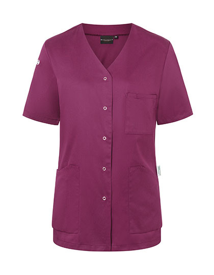 Karlowsky - Kurzarm Damenkasack Essential - Fuchsia (ca. Pantone 689C)