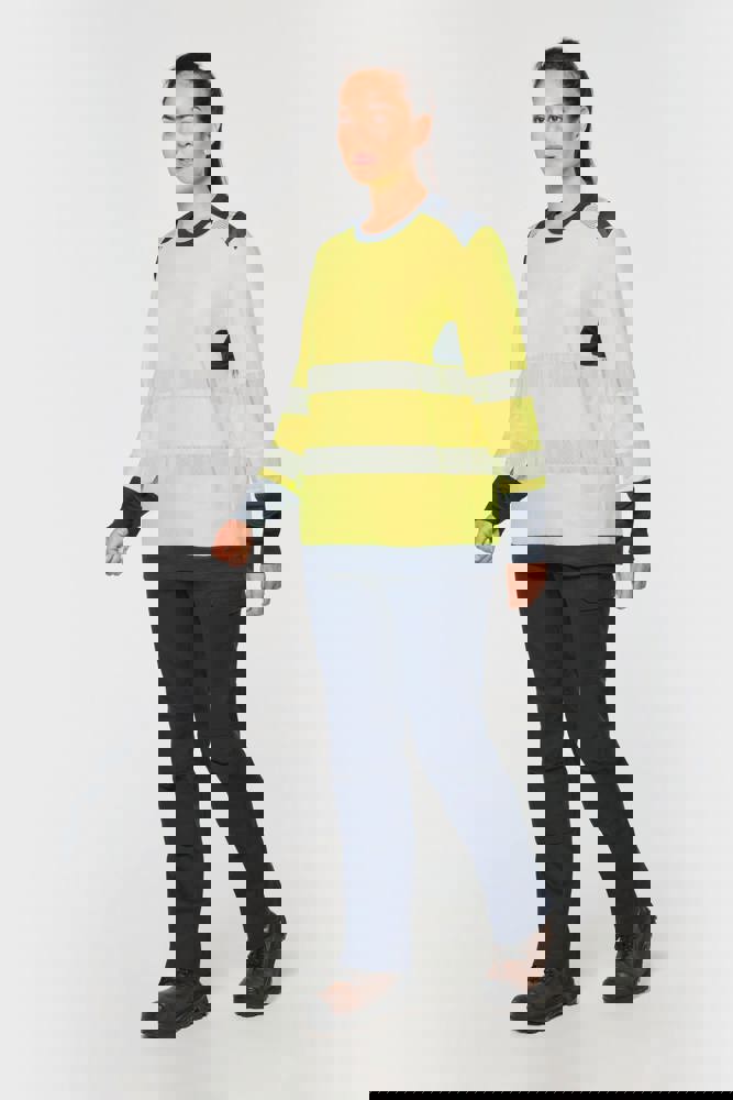 WK361 - Recyceltes Sicherheits-T-Shirt mit langen Ärmeln