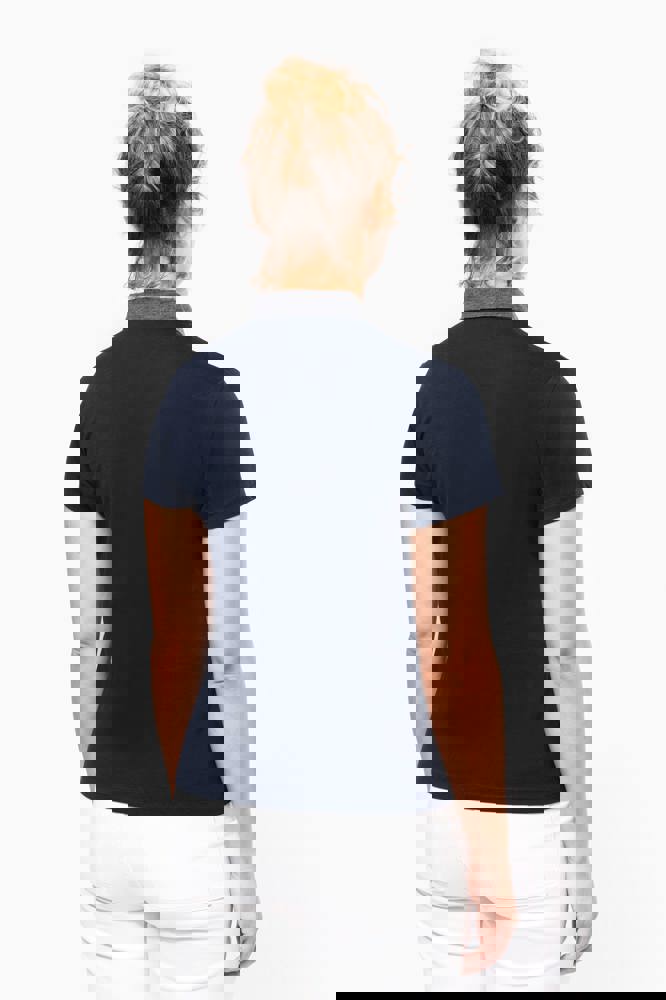 K261 - Zweifarbiges Jersey-Polohemd für Damen