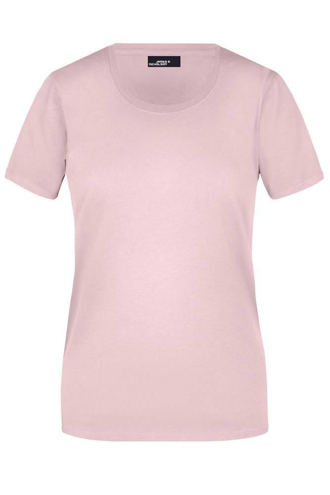 Ladies' Basic-T - Rose (ca. Pantone 699C)
