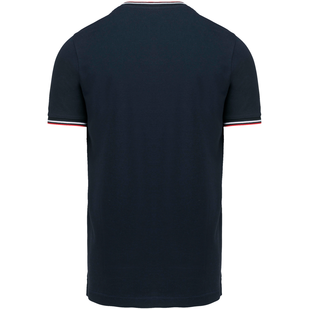 K374 - Herren T-Shirt aus Piqué-Trikot mit V-Ausschnitt