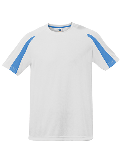 Starworld - Unisex Contrast Sports T-Shirt - White, Atoll