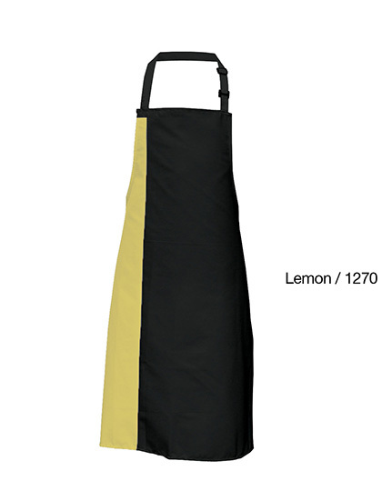 Link Kitchen Wear - Duo Apron - Black, Lemon (ca. Pantone 127)