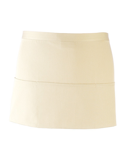 Premier Workwear - Colours Collection 3-Pocket Apron - Natural (ca. Pantone 1205C)