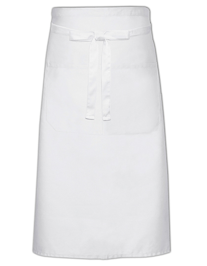Link Kitchen Wear - Cook´s Apron With Pocket - White