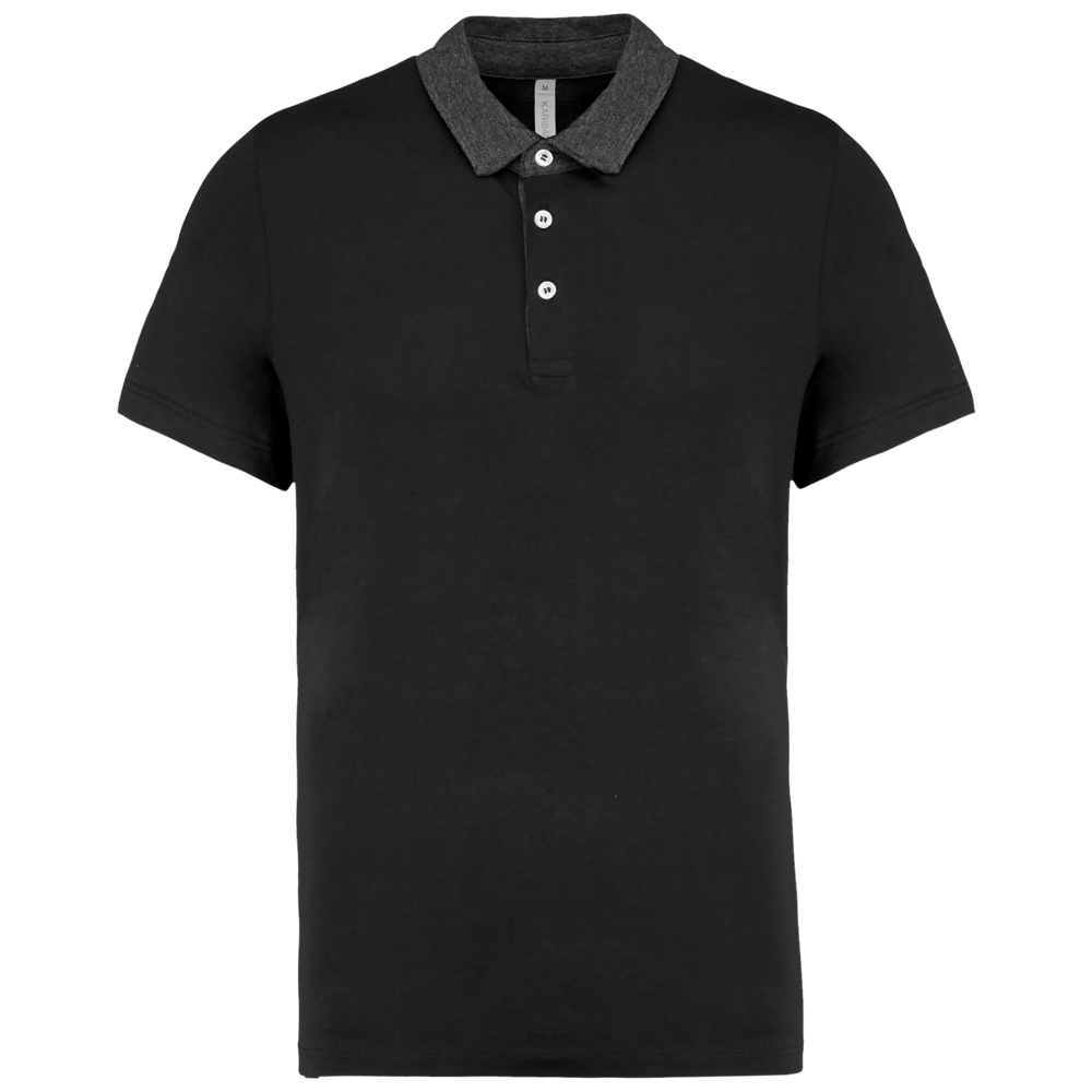 K260 - Zweifarbiges Jersey-Polohemd für Herren