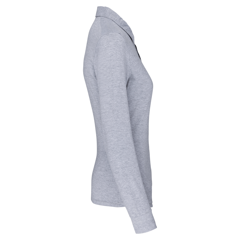 K265 - Langarm-Polohemd für Damen aus Jersey