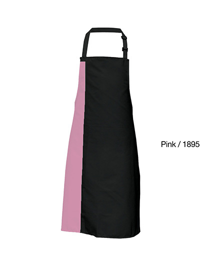 Link Kitchen Wear - Duo Apron - Black, Pink (ca. Pantone 1895)