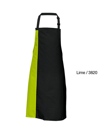 Link Kitchen Wear - Duo Apron - Black, Lime (ca. Pantone 382)