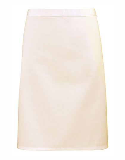 Premier Workwear - Colours Collection Mid Length Apron - Natural (ca. Pantone 1205C)