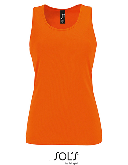 SOL´S - Women´s Sports Tank Top Sporty - Neon Orange