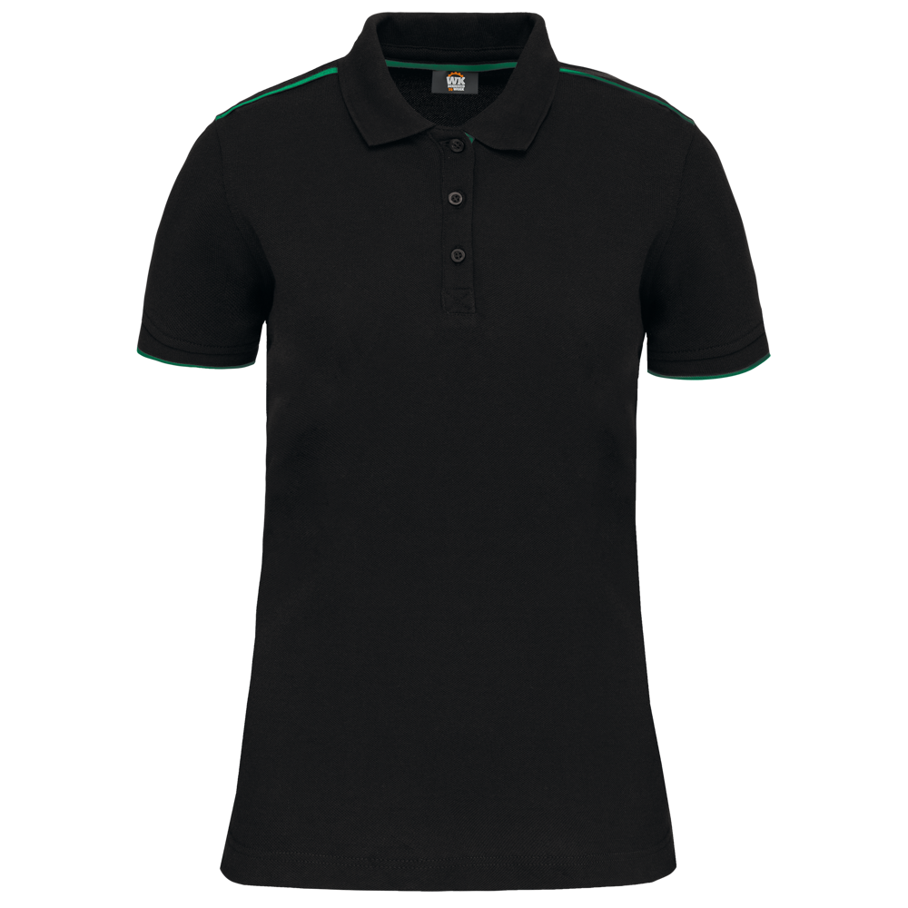 WK271 - Damen-Polohemd Day To Day mit kontrastfarbenen, kurzen Ärmeln