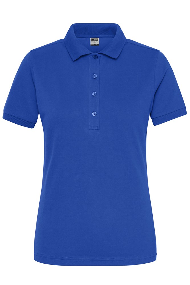Ladies' ORGANIC Stretch-Polo Work - SOLID - OCS Blended - Royal (ca. Pantone 280C)