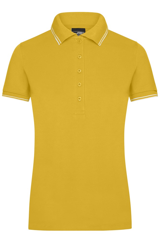 Ladies' Polo - Sun-yellow/white (ca. Pantone 116C
white)