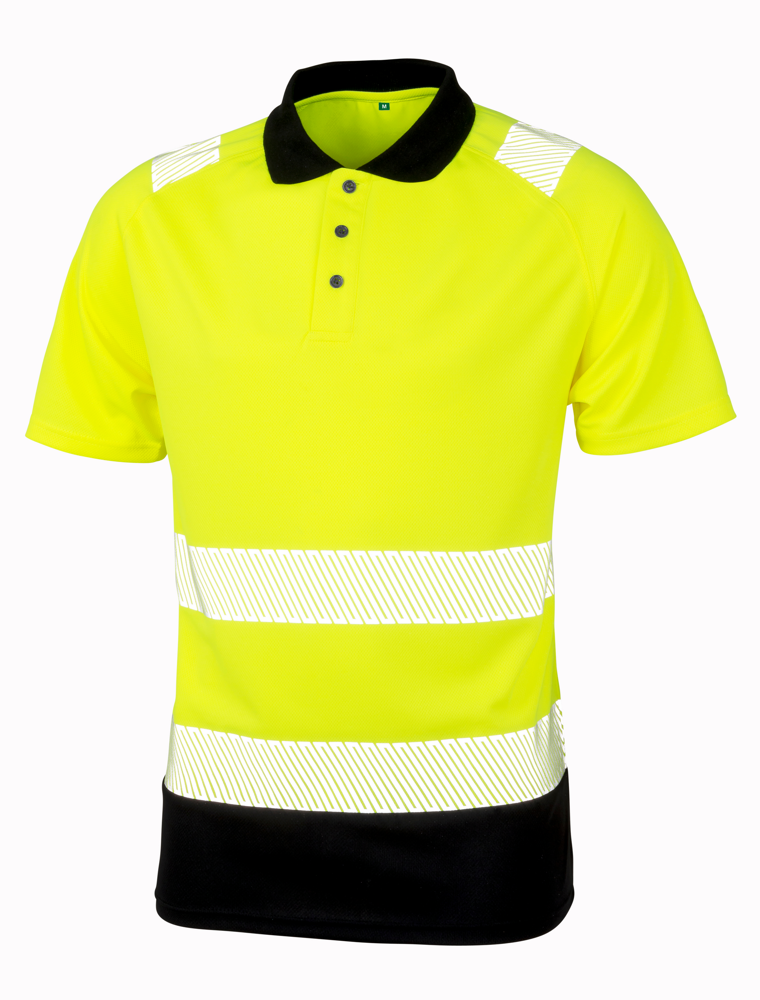 R501X - Recyceltes Sicherheits-Polohemd - Yellow / Black