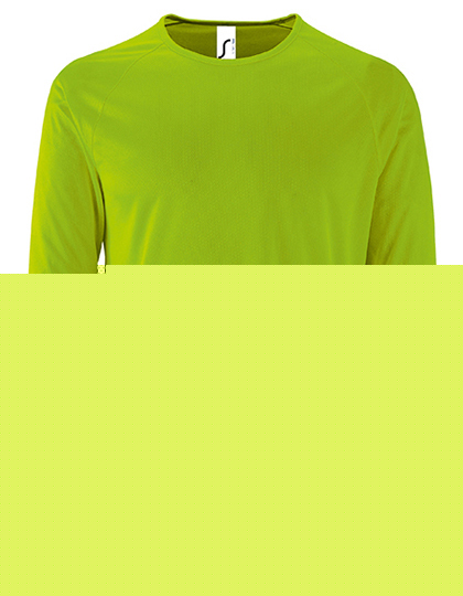 SOL´S - Men´s Long Sleeve Sports T-Shirt Sporty - Neon Green