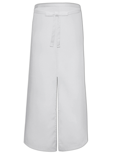 Link Kitchen Wear - Bistro Apron With Split - White