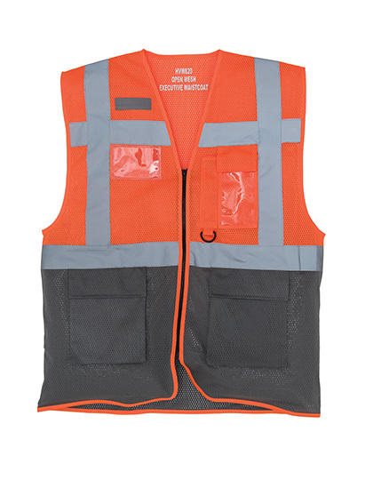 YOKO - Hi-Vis Top Cool Recycled Open Mesh Executive Waistcoat